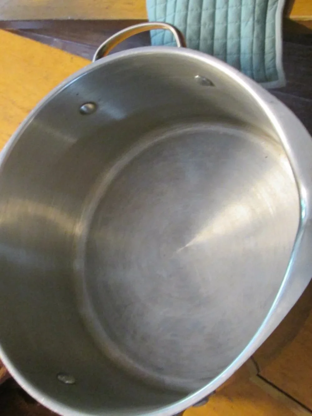 Wear Ever vtg 5.5 dutch oven and lid double spout all clad stainless steel